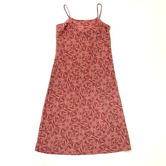 A New Day pink floral midi slip dress Women's Extra Small festival boho feminine - Picture 1 of 8
